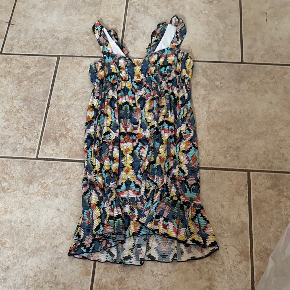 Blu Sage Multicolor Ruffle Dress - Picture 3 of 3
